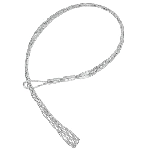 PATIKIL 80-100mm Kabelzieh-Drahtsocken 90,55" lang Zugsocken Netz verzinkter Stahldraht-Zuggriff-Mesh-Zieher-Socken-Griffwerkzeug für elastisches Drahtkabel, Nennlast 2000 kg (4409 lbs) von PATIKIL