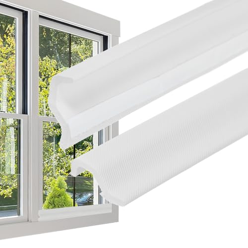 PATIKIL 800cm Dichtungsband für Fenster, Türdichtung Selbstklebend 22mm(B) x2.5mm(D) PU-Schaum-Wetterstreifen, Weiß von PATIKIL