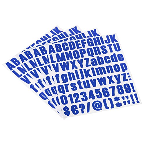 PATIKIL 81Stk Vinyl Buchstaben Nummer Aufkleber Kit 4 Blätter Kleber für Adresse Blau PATIKIL 81Stk Vinyl Buchstaben Nummer Aufkleber Kit 4 Blätter Kleber für Adresse Blau von PATIKIL