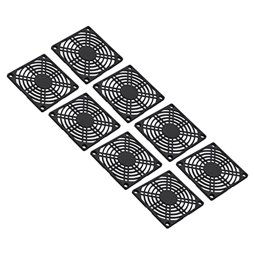 PATIKIL 8 Packung Lüfterfilter ABS Kunststoff Ventilator Grill 87mm Lüfter DIY Schwarz von PATIKIL