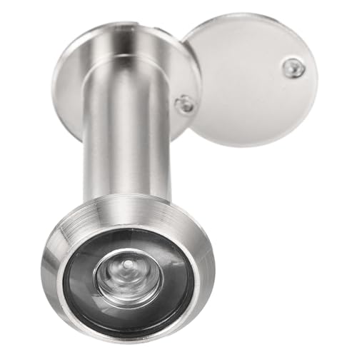 PATIKIL 9/16" Türspion 180-Grad-Türspion Passt für 2-3/16 Zoll bis 3-3/4 Zoll Türspion mit drehbarer Privatsphäreabdeckung für Zuhause Büro Hotel, Chrom von PATIKIL