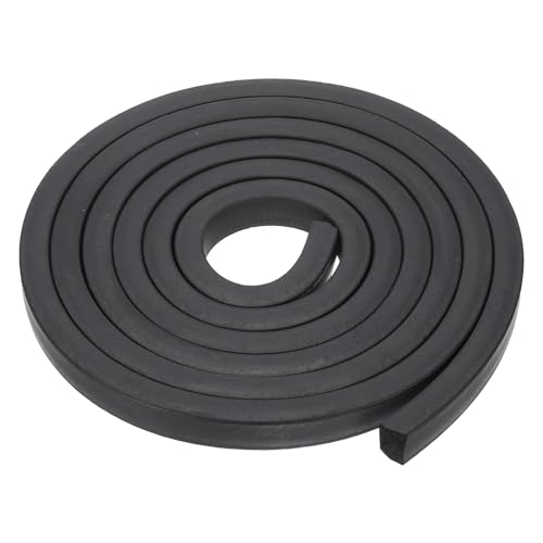 PATIKIL 9,8 ft Türdichtungsstreifen, 3/4" B x 5/8" T EPDM-Gummischaum-Dichtungsstreifen zur DIY-Dichtung von Tür- und Fensterisolierung, Schwarz von PATIKIL