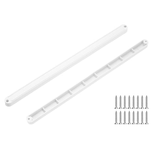 PATIKIL 9-Zoll-Schubladenschienen, 8 Stück Kunststoff-Führungsschienen, seitlich montierte Schienen mit Montageschrauben für Schrank/Schublade/Nachttisch/Tisch/Kleiderschrank, Weiß. PATIKIL 9-Zoll-Schubladenschienen, 8 Stück Kunststoff-Führungsschienen, seitlich montierte Schienen mit Montageschrauben für Schrank/Schublade/Nachttisch/Tisch/Kleiderschrank, Weiß. von PATIKIL