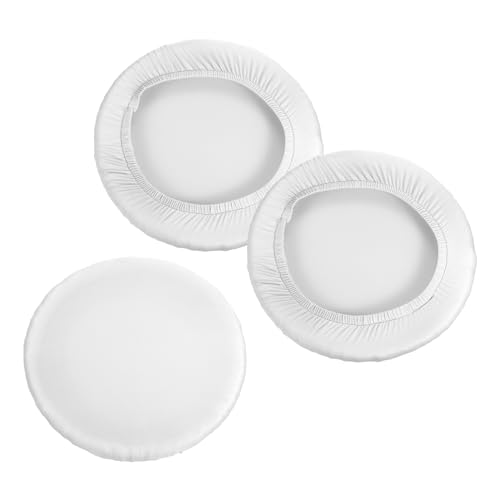 PATIKIL 9.5" Hockerbezüge Rund 3 Pack Elastische Barhocker Abdeckung Waschbar Sitzkissen für Durchmesser 11"-16" Stuhl Weiß PATIKIL 9.5" Hockerbezüge Rund 3 Pack Elastische Barhocker Abdeckung Waschbar Sitzkissen für Durchmesser 11"-16" Stuhl Weiß von PATIKIL