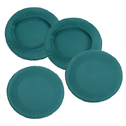 PATIKIL 9.5" Rund Barhocker Bezug 4 Pack Waschbarer Elastischer Hocker Kissenbezug für Durchmesser 11"-16" Stuhl Emerald Green von PATIKIL