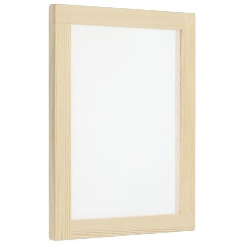 PATIKIL 9.8"x7.8" Holz-Papiersieb, Papierherstellungsrahmen Papierherstellungssieb für DIY-Papierhandwerk Trockenblumenhandwerk, Naturfarbe von PATIKIL