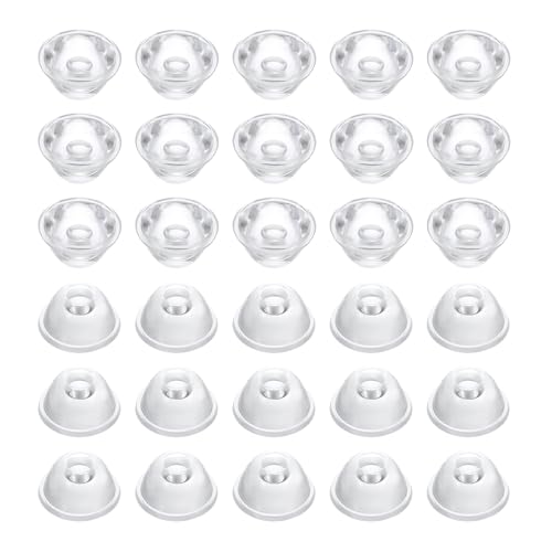 PATIKIL 90 Grad 20mm Hochleistungs-LED-Linse, 30 Stück Reflektor-Kollimator PMMA Glattflächenlinsen Fokussierende für 1W Lichtlampe Glühbirne Strahler, Klar von PATIKIL