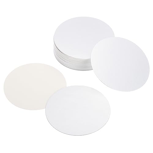 PATIKIL 95mm/3.74" Aluminium-Folie Cap Liner, 50 Pack resistent Tamper Induktion Heat Sealer Versiegelung Liner für PET-Kunststoff-Flasche Glas-Deckel von PATIKIL