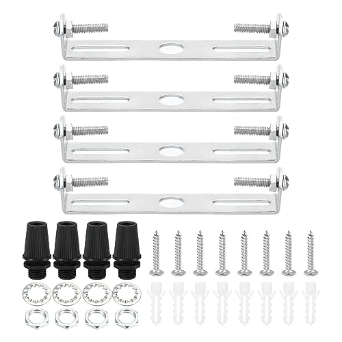PATIKIL 95mm Lampenhalterung Decke Kit 4 Set Deckenhalterung Lampe Stahl Querleiste für Haus Büro Hängeleuchte Wand mit Schraube Unterlegscheibe Mutter PATIKIL 95mm Lampenhalterung Decke Kit 4 Set Deckenhalterung Lampe Stahl Querleiste für Haus Büro Hängeleuchte Wand mit Schraube Unterlegscheibe Mutter von PATIKIL