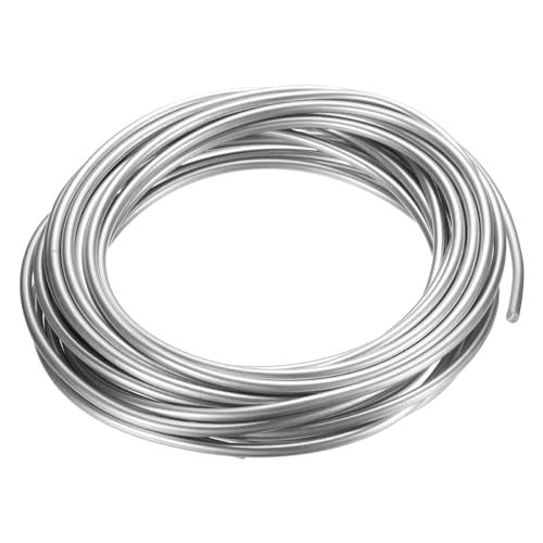 PATIKIL 99.99% Hoch Reinheit Zink Draht 1 Rollen 9 Gauge Reiner Zink Draht 3mm Weicher Perlen Draht Labor Wissenschaftliches Experiment Zink Draht Werkzeug (16.4 Fuß/Rolle) von PATIKIL