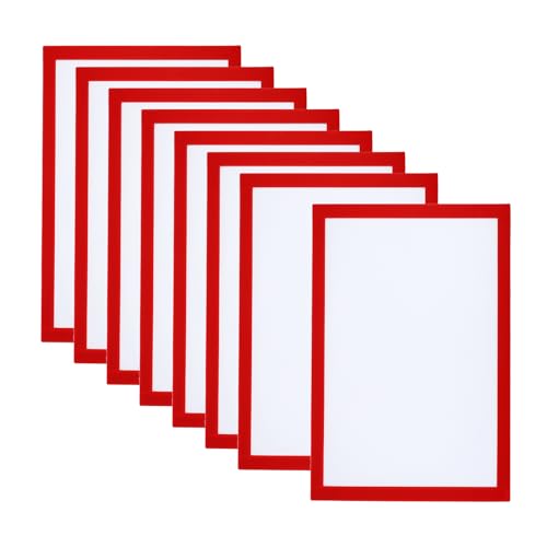 PATIKIL A4 Magnetischer Bilderrahmen, 8er Pack Magnetischer Bilderrahmen Selbstklebender Magnetischer Displayrahmen Wiederverwendbar Doppelseitig für Kühlschrank Fenster, Rot PATIKIL A4 Magnetischer Bilderrahmen, 8er Pack Magnetischer Bilderrahmen Selbstklebender Magnetischer Displayrahmen Wiederverwendbar Doppelseitig für Kühlschrank Fenster, Rot von PATIKIL