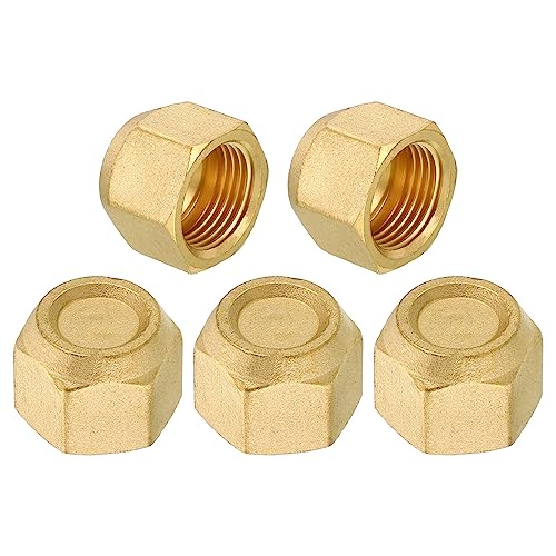 PATIKIL Buchsen 5/8" Messing Dichtung Stopfen 5 Pack SAE Fackel Rohr Fitting 45 Grad Sechskant Rohrleitung Beschläge für Klimagerät Kühlung PATIKIL Buchsen 5/8" Messing Dichtung Stopfen 5 Pack SAE Fackel Rohr Fitting 45 Grad Sechskant Rohrleitung Beschläge für Klimagerät Kühlung von PATIKIL
