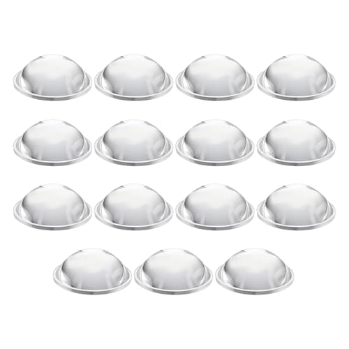 PATIKIL Durchmesser 29mm Flachkonvexe Linse, 15 Stück Höhe 11mm PMMA Acryl LED Optische Konvexe Kondensorlinse mit Rand für Taschenlampe Auto Fahrrad Scheinwerfer, Transparent von PATIKIL