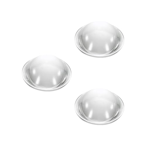 PATIKIL Durchmesser 52mm Flachkonvexe Linse, 3 Stück Höhe 22mm Acryl-LED-Optik-Konvexkondensorlinse mit Rand für Taschenlampe Auto Fahrrad-Scheinwerfer, Transparent von PATIKIL