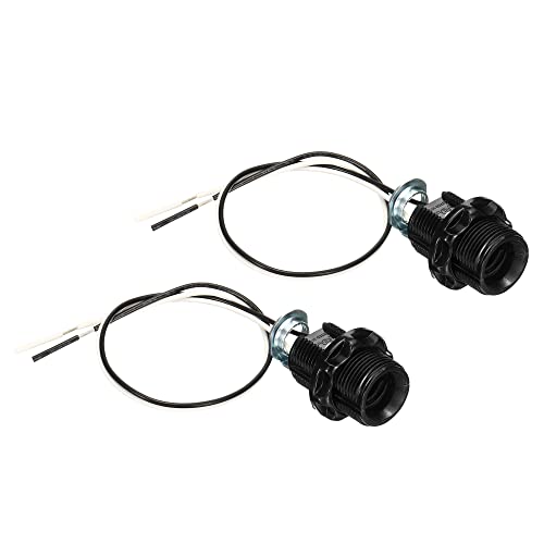 PATIKIL E12 Glühbirne 2Pack 10" Leitung Vollgewinde LED Halter für Hängeleuchten Schwarz PATIKIL E12 Glühbirne 2Pack 10" Leitung Vollgewinde LED Halter für Hängeleuchten Schwarz von PATIKIL