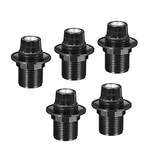 PATIKIL E14 Glühbirne 5Pack Schraube Vollgewinde LED Halter für Hängeleuchten Schwarz von PATIKIL