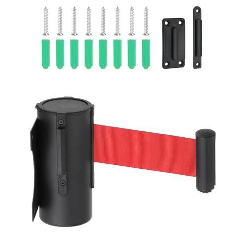 PATIKIL Festes Wandhalterung Einziehbares Absperrband, 9,84 Fuß festes Einziehbares Absperrband mit Stahlgehäuse für im Einzelhandel, im Stadion, Schwarz/Rot mit Vorsicht PATIKIL Festes Wandhalterung Einziehbares Absperrband, 9,84 Fuß festes Einziehbares Absperrband mit Stahlgehäuse für im Einzelhandel, im Stadion, Schwarz/Rot mit Vorsicht von PATIKIL