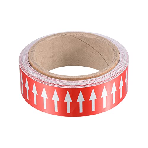 PATIKIL Fluss Pfeil Klebeband Polyethylen Leitung Markierung Aufklebern mit Reflexionsstreifen für Leitung Fluss Direktionale Identifizierung 1.2" x33Ft Rot/Weiß PATIKIL Fluss Pfeil Klebeband Polyethylen Leitung Markierung Aufklebern mit Reflexionsstreifen für Leitung Fluss Direktionale Identifizierung 1.2" x33Ft Rot/Weiß von PATIKIL