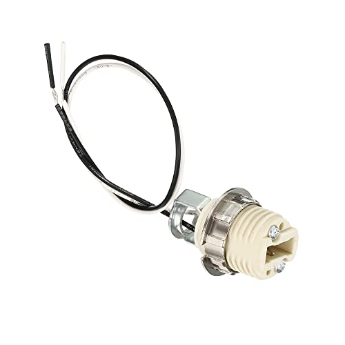 PATIKIL G9 Licht Basis Steckdose Kit 1Pack 10" Draht Keramik mit Hilfswerkzeug Weiß von PATIKIL