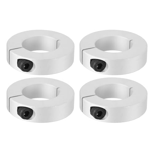 PATIKIL Geteilte Stellringe 38mm Bohrung 70mm OD 18mm Dicke, 4er Pack Aluminiumlegierung Tiefenanschlagringe Klemm mit Gewindestift für die Maschinenbauindustrie, Silber PATIKIL Geteilte Stellringe 38mm Bohrung 70mm OD 18mm Dicke, 4er Pack Aluminiumlegierung Tiefenanschlagringe Klemm mit Gewindestift für die Maschinenbauindustrie, Silber von PATIKIL