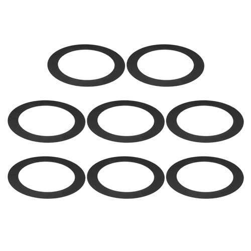 PATIKIL Goof Ringe Innendurchmesser 2,99", Außendurchmesser 4,72", 8 Stück Metall Goof Ringe Abdeckung für Einbaustrahler Decken- und Wandlampen Downlight LED, matte schwarze Oberfläche von PATIKIL