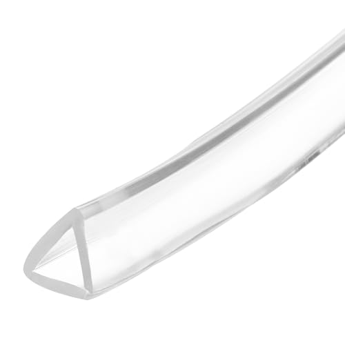 PATIKIL Gummidichtungsstreifen, flexible U-K-Kantenverkleidung, wasserdichter Kantenschutz, schalldichte Türdichtungsstreifen für Blech-Auto, passend für 14 mm, 3 m Länge, transparent von PATIKIL