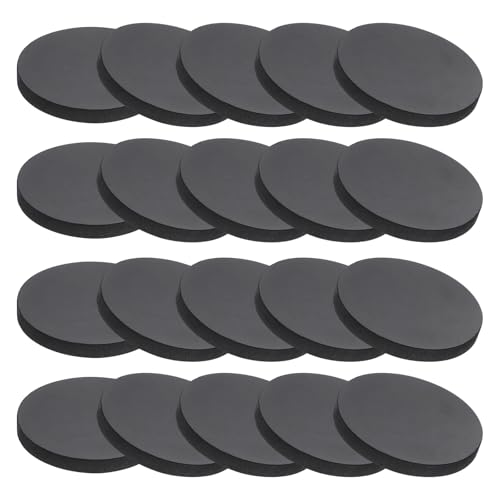 PATIKIL 20 Stück Gummi Unterlegscheiben,Durchmesser 60mm Hoch 6mm Gummidichtung Rund, Schalldämpfung Gummiringe Flachdichtung für KFZ-Bereich, Motorradmontage von PATIKIL