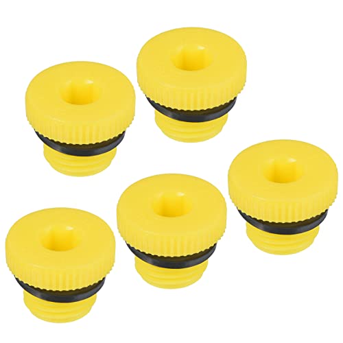 PATIKIL Halten Stopfen G1/4 5 Pack PP Plastik Stecker Gewinde Sechskant Steckdose Dichtung Schraube Endkappe Gelb PATIKIL Halten Stopfen G1/4 5 Pack PP Plastik Stecker Gewinde Sechskant Steckdose Dichtung Schraube Endkappe Gelb von PATIKIL