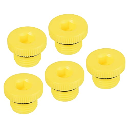 PATIKIL Hydraulischer Gewindestopfen Lochstopfen Halten Stopfen M16x1,5 5 Pack PP Plastik Kunststoffstopfen Stecker Gewinde Sechskant Steckdose Dichtung Schraube Endkappe Gelb PATIKIL Hydraulischer Gewindestopfen Lochstopfen Halten Stopfen M16x1,5 5 Pack PP Plastik Kunststoffstopfen Stecker Gewinde Sechskant Steckdose Dichtung Schraube Endkappe Gelb von PATIKIL