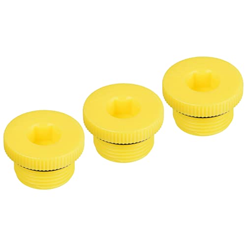 PATIKIL Halten Stopfen M22x1.5 3 Pack PP Plastik Stecker Gewinde Sechskant Steckdose Dichtung Schraube Endkappe Gelb PATIKIL Halten Stopfen M22x1.5 3 Pack PP Plastik Stecker Gewinde Sechskant Steckdose Dichtung Schraube Endkappe Gelb von PATIKIL