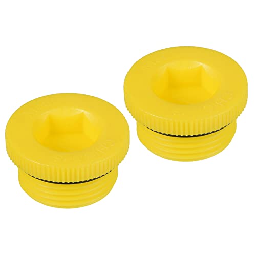 PATIKIL Hydraulischer Gewindestopfen Lochstopfen Halten Stopfen M30x2 2 Pack PP Plastik Kunststoffstopfen Stecker Gewinde Sechskant Steckdose Dichtung Schraube Endkappe Gelb PATIKIL Hydraulischer Gewindestopfen Lochstopfen Halten Stopfen M30x2 2 Pack PP Plastik Kunststoffstopfen Stecker Gewinde Sechskant Steckdose Dichtung Schraube Endkappe Gelb von PATIKIL