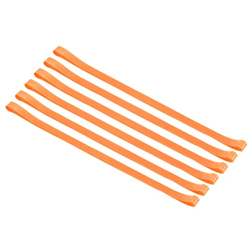 PATIKIL Handtuch bänder, 6 Pack elastische Wind dichte Halter dehnbare Strand stuhl Handtuch klips Riemen für Strand, Pool, Kreuzfahrt stühle, Orange von PATIKIL