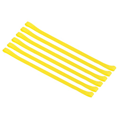 PATIKIL Handtuch bänder, 6 Pack elastischer Wind dichter Halter dehnbarer Strand Stuhl Handtuch klips Riemen für Strand, Pool, Kreuzfahrt stühle, gelb von PATIKIL
