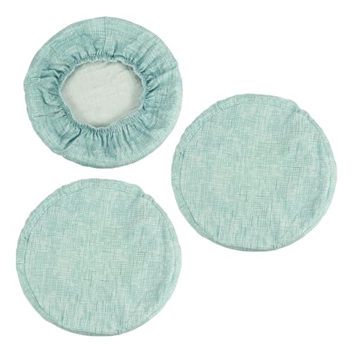 PATIKIL Hocker Bezüge Rund 3 Pack Elastische Barhocker Abdeckung Waschbares Sitzkissen für Durchmesser 12"-14" Stuhl Blau von PATIKIL