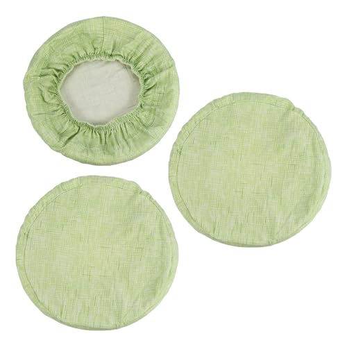 PATIKIL Hocker Bezüge Rund 3 Pack Elastische Barhocker Abdeckung Waschbares Sitzkissen für Durchmesser 12"-14" Stuhl Gras Grün von PATIKIL
