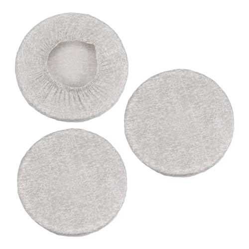 PATIKIL Hocker Bezüge Rund 3 Pack Elastische Barhocker Abdeckung Waschbares Sitzkissen für Durchmesser 12"-14" Stuhl Grau von PATIKIL