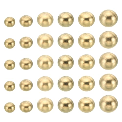 PATIKIL Hutmuttern, 48 Stück Messingkugel Lampenverzierungsschraubenkappenmutterabdeckung für Möbelbeleuchtungs-DIY-Projekt M3x6 M3x10 M4x10 M4x7.5 M5x10 M6x12 PATIKIL Hutmuttern, 48 Stück Messingkugel Lampenverzierungsschraubenkappenmutterabdeckung für Möbelbeleuchtungs-DIY-Projekt M3x6 M3x10 M4x10 M4x7.5 M5x10 M6x12 von PATIKIL