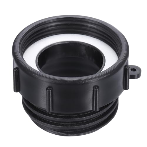 PATIKIL IBC Tote Adapter, 2" Feinweiblich zu S60x6 2" Grobmännlich Gewinde, 275-330 Gallonen Wassertank Ablassadapter Gartenschlauchanschluss, Schwarz PATIKIL IBC Tote Adapter, 2" Feinweiblich zu S60x6 2" Grobmännlich Gewinde, 275-330 Gallonen Wassertank Ablassadapter Gartenschlauchanschluss, Schwarz von PATIKIL