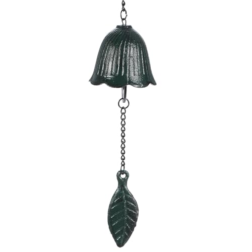 PATIKIL Japanisches Windspiel Tempel Glocken Retro Außen Hängendes Metall Windspiel für Außen Garten Leaf Grün PATIKIL Japanisches Windspiel Tempel Glocken Retro Außen Hängendes Metall Windspiel für Außen Garten Leaf Grün von PATIKIL