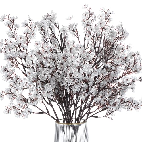 PATIKIL Künstliche Blumen, 6 Stück Europäische Fake Blumen DIY Bouquet Fake Floral für Zuhause Garten Küchendekoration Hochzeitsfeier Dekoration Silber PATIKIL Künstliche Blumen, 6 Stück Europäische Fake Blumen DIY Bouquet Fake Floral für Zuhause Garten Küchendekoration Hochzeitsfeier Dekoration Silber von PATIKIL