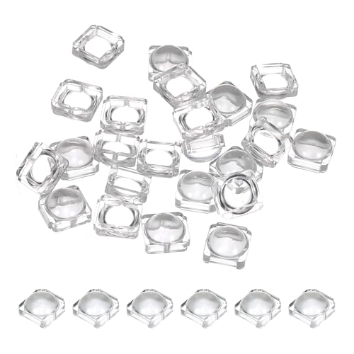 PATIKIL LED Konvexe Linse, 100er Pack 30 Grad Strahlwinkel Acryl Optische Konvexe Kondensorlinse für 5050 Streifenlampenperlen, Transparent von PATIKIL