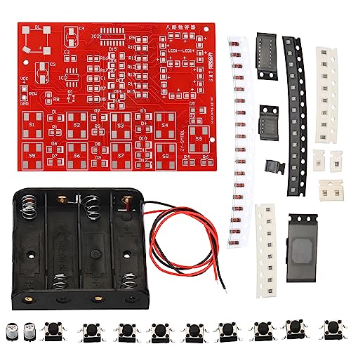 PATIKIL Lötübung Brett Elektronik Kit Prototyp PCB Brett Basteln Schweisskreis 8-channel Digitale Empfänger SMT/SMD 6V für Versuch Unterricht mit Batterie Box von PATIKIL