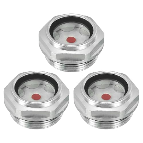 PATIKIL Luft Kompressor Öl Schauglas 3 Packung M30x1.5 Außengewinde Aluminium Legierung Öl Flüssigkeits Standanzeige Luft Kompressor Teile mit O-Ring PATIKIL Luft Kompressor Öl Schauglas 3 Packung M30x1.5 Außengewinde Aluminium Legierung Öl Flüssigkeits Standanzeige Luft Kompressor Teile mit O-Ring von PATIKIL