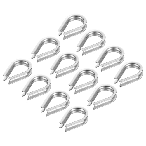 PATIKIL M2 Edelstahl-Kausche, 30er-Pack Drahtseil-Kauschen für Drahtseile mit einem Durchmesser von 1/16 Zoll, Seilbefestigung von PATIKIL