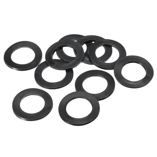 PATIKIL M25 Gummi Flach Unterlegscheibe 24 Pack 25mm ID 39mm AD 2.5mm Dick Dichtring Abstandshalter für Wasserhahn Rohr Wasser schlauch Schraube Bolzen Schwarz von PATIKIL