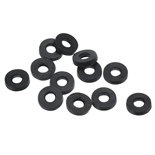 PATIKIL M3 Gummi Flach Unterlegscheibe 12 Pack 3mm ID 7mm AD Abdichtung Abstandshalter Dichtring für Wasserhahn Rohrleitung Wasser Schlauch Befestigung Bolzen Schwarz von PATIKIL