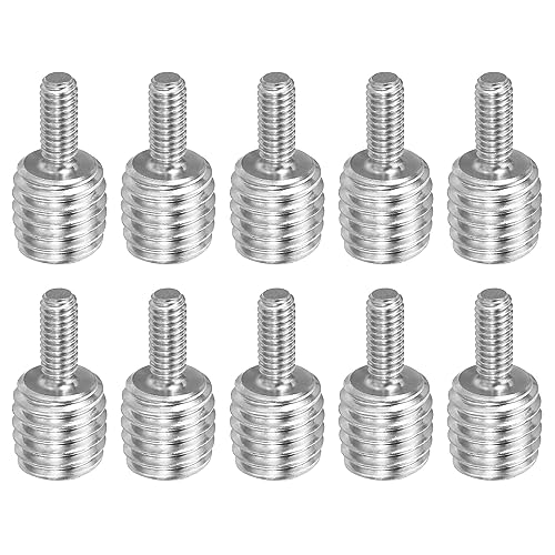 PATIKIL M4x0.7 zu M10x1.5 Doppel Ende Gewindebolzen Schraube Bolzen 10 Packung 304 Edelstahl Stab Bolzen Gewinde Reduzierer Adapter für Möbel Hardware 20mm Lang von PATIKIL