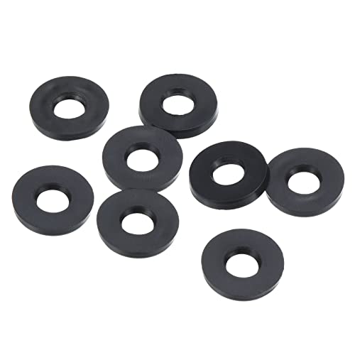 PATIKIL M5 Gummi Flach Unterlegscheibe 8 Pack 5mm ID 11mm AD Abdichtung Abstandshalter Dichtring für Wasserhahn Rohrleitung Wasser Schlauch Befestigung Bolzen Schwarz von PATIKIL