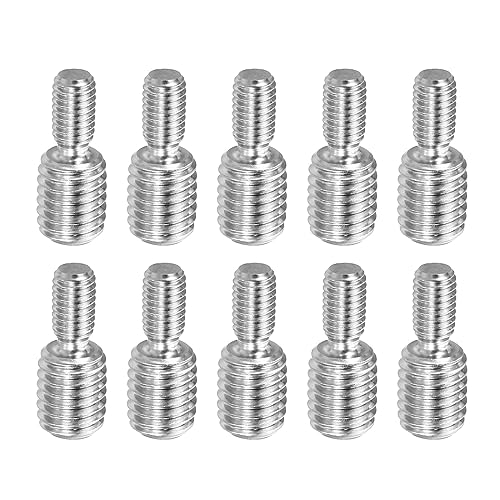 PATIKIL M5x0.8 zu M8x1.25 Doppel Ende Gewindebolzen Schraube Bolzen 10 Packung 304 Edelstahl Stab Bolzen Gewinde Reduzierer Adapter für Möbel Hardware 20mm Lang von PATIKIL