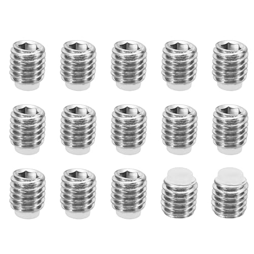 PATIKIL M5x5mm Nylon Spitze Grubenschraube 15 Pack Metrische Sechskant Buchse Kopf Kugelkopf Rutschfest Set Schrauben Innere Sechskant Antrieb Hardware 304 Edelstahl von PATIKIL